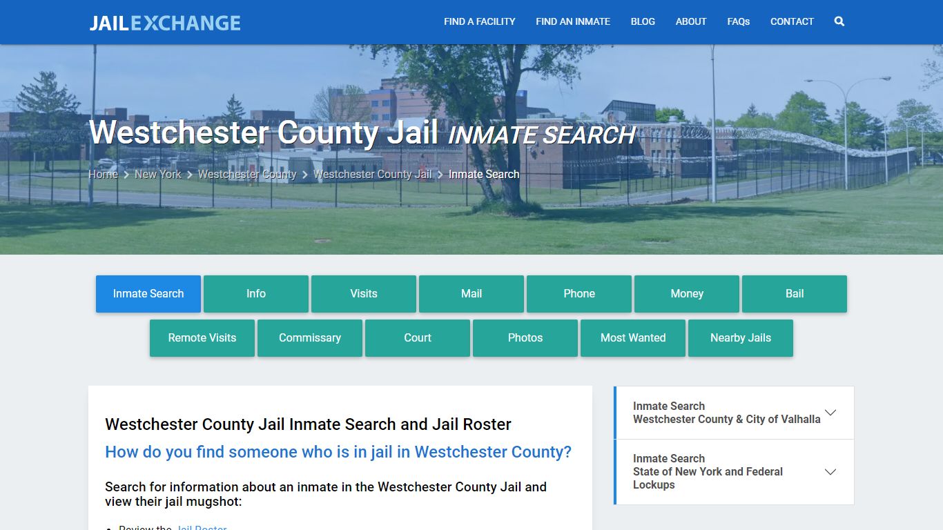 Inmate Search: Roster & Mugshots - Westchester County Jail, NY